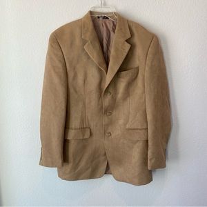 Lauren Ralph Lauren Men’s Faux Suede Tan Western Blazer